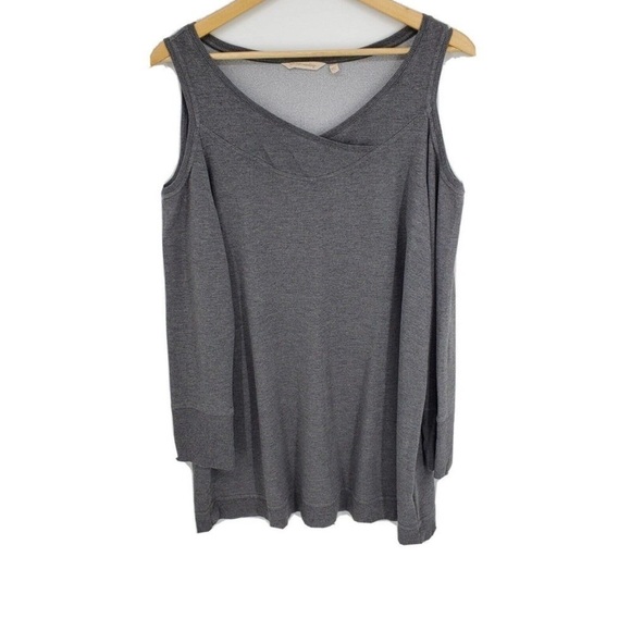 Soft Surroundings Womens Cortese Tunic Pullover Gray Soft Stretchy Size Medium - Picture 2 of 7